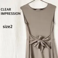 CLEAR IMPRESSION コットン　ワンピース　サイズ2