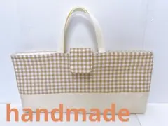 ピアニカケース♡ナチュラルチェック✖️アイボリー♡のサムネイル