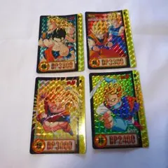 4枚セット レア ドラゴンボール カード 孫悟空 ベジータ 孫悟飯