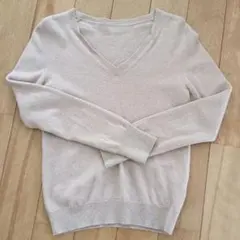 UNIQLO カシミヤ ニットセーター ベージュピンク