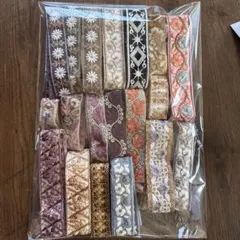 インド刺繍リボン　はぎれセット　19点