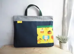 レッスンバッグ 入園入学 ポケット付き ハンドメイド