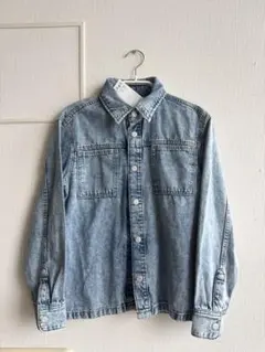 【新品】【タグ付き】H&M キッズ　デニムシャツ　135cm
