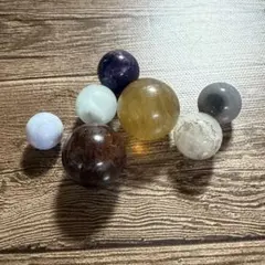 天然石　ミニスフィア7点　パワーストーン