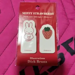MIFFY STRAWBERRY ふせん 2デザインセットいちごミッフィーのサムネイル