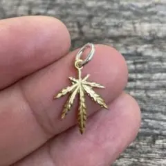 全金 グラス ネックレス トップ フェザー ハンドメイド ノーブランド 