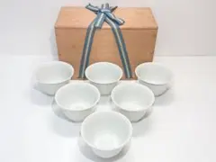 ① 煎茶道具 煎茶碗 卍 吉祥文 6客 共箱付き ① 煎茶道具 煎茶碗 卍 吉祥文 6客 共箱付き - メルカリ