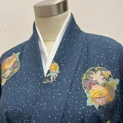KL4150 洗える着物 小紋 身丈165cm ポリエステル 化繊 トールサイズ