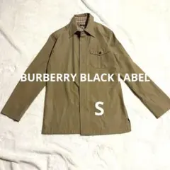 美品バーバリーブラックレーベル シャツジャケット ノバチェック 1 Sベージュ