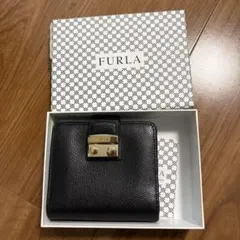 美品⭐︎FURLA NERO ネロ ターンロック 長財布 ブラック ゴールド金具 