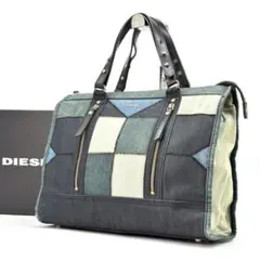 家*治様 DIESEL トートバッグ デニム パッチワーク A4収納可 レザー 