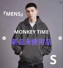 『MENS』　新品未使用✨MONKEY TIME ダブルジップパーカー