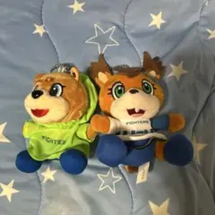 北海道日本ハムファイターズ マスコット ぬいぐるみキーチェーン 2体セット