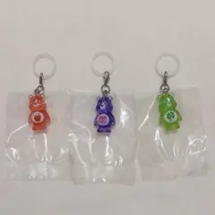 ケアベア　クリアマスコットチャーム2　3個セット②