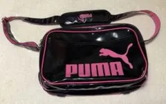 PUMA ショルダーバッグ ブラック ピンク