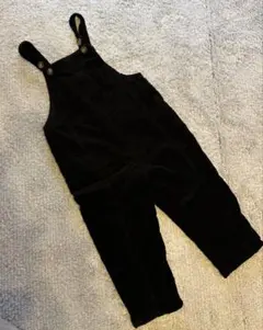 ZARA 黒 コーデュロイ オーバーオール 3-4歳