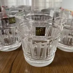 HOYAクリスタル　重厚　6客セット高級　ロックグラス