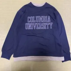 ロゴ入り重ね着風トレーナー