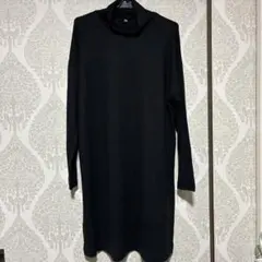 ユニクロ ニット チュニック 黒
