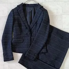 ICB アイシービー スーツ セットアップ 紺 光沢 ラメ