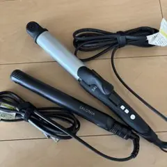 SALONIA カールヘアアイロン ストレートアイロン　2点セット