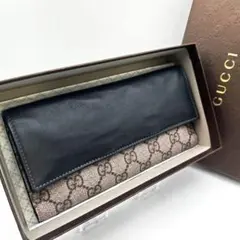 グッチ GG スプリーム フラップ 長財布 GUCCI
