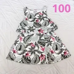AZULKIDS アズールキッズ ワンピース キッズ 100cm ボタニカル柄のサムネイル