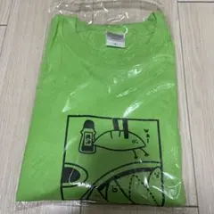 ユニークなぎょうざイラスト入りTシャツ ライトグリーン L サイズのサムネイル