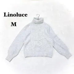 リノルーチェ タートルネック ケーブル編み ニット セーター M 長袖 ラメ