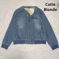 新品未使用 Cutie Blonde ノーカラーデニムジャケット ワールド M
