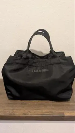 JIL SANDER ジルサンダー ナイロン ハンドバッグ 黒 ユニセックス
