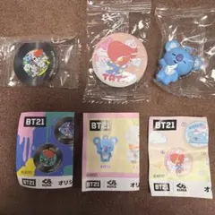 くら寿司×BT21 アクリルステッカー、フィギュア、缶バッジ