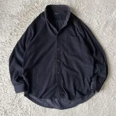 ユニクロ 90s UNIQLO L/S corduroy shirt L 紺