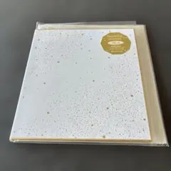 Z&K Sparkling Shikishi メッセージシール付 色紙　ホワイト