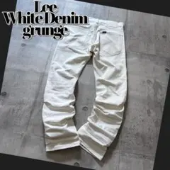 Lee white denim pants y2k swag yoko dripのサムネイル