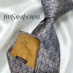 Yves Saint Laurent ネクタイ シルク100% 総柄 D594