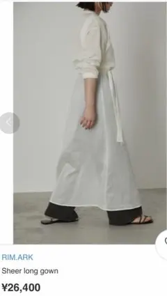 シアー　ロングシャツのサムネイル