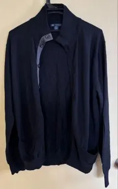 【シンプル】GAP 黒 カーディガン ボタン付き