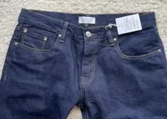新品未使用バーニーズニューヨーク/デニム/サイズL/ダークブルー/パキスタン製