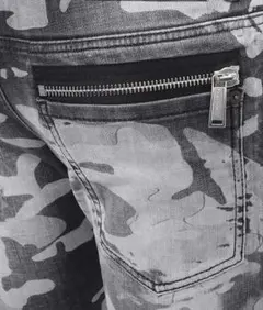 2023 ディースクエアード デニム 46 SKATER スケーター カモフラ