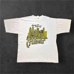 y2k 90's vintage c-boy アトランタプリントTシャツホワイト
