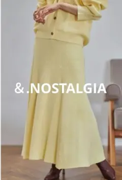 ＆.NOSTALGIA　イエローニットロングマ―メイドスカートのサムネイル
