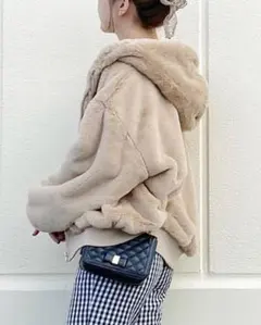 INGNI エコファーパーカーブルゾン／オーバーコート もこもこ