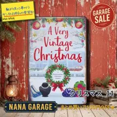 ★クリスマス_11★ブリキ看板 Vintage[20260831]風景 リース