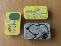 【美品】SNOOPY スヌーピー ケース 3個セット　PEANUTS 缶のサムネイル