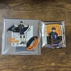 ハイキュー 影山飛雄 缶バッジ アクリルスタンド
