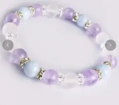 アクアマリン・ラベンダーアメジスト デザインブレスレット