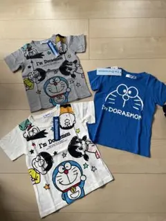ドラえもん３枚　新品Tシャツセット(⁎⁍̴̛ᴗ⁍̴̛⁎)のサムネイル