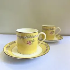 TIFFANY ティファニー カップ&ソーサー ピンクチューリップ 2客セット