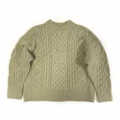 ヴィヴィアンウエストウッド フィシャーマンケーブルニット オーブ ベージュ Sのサムネイル